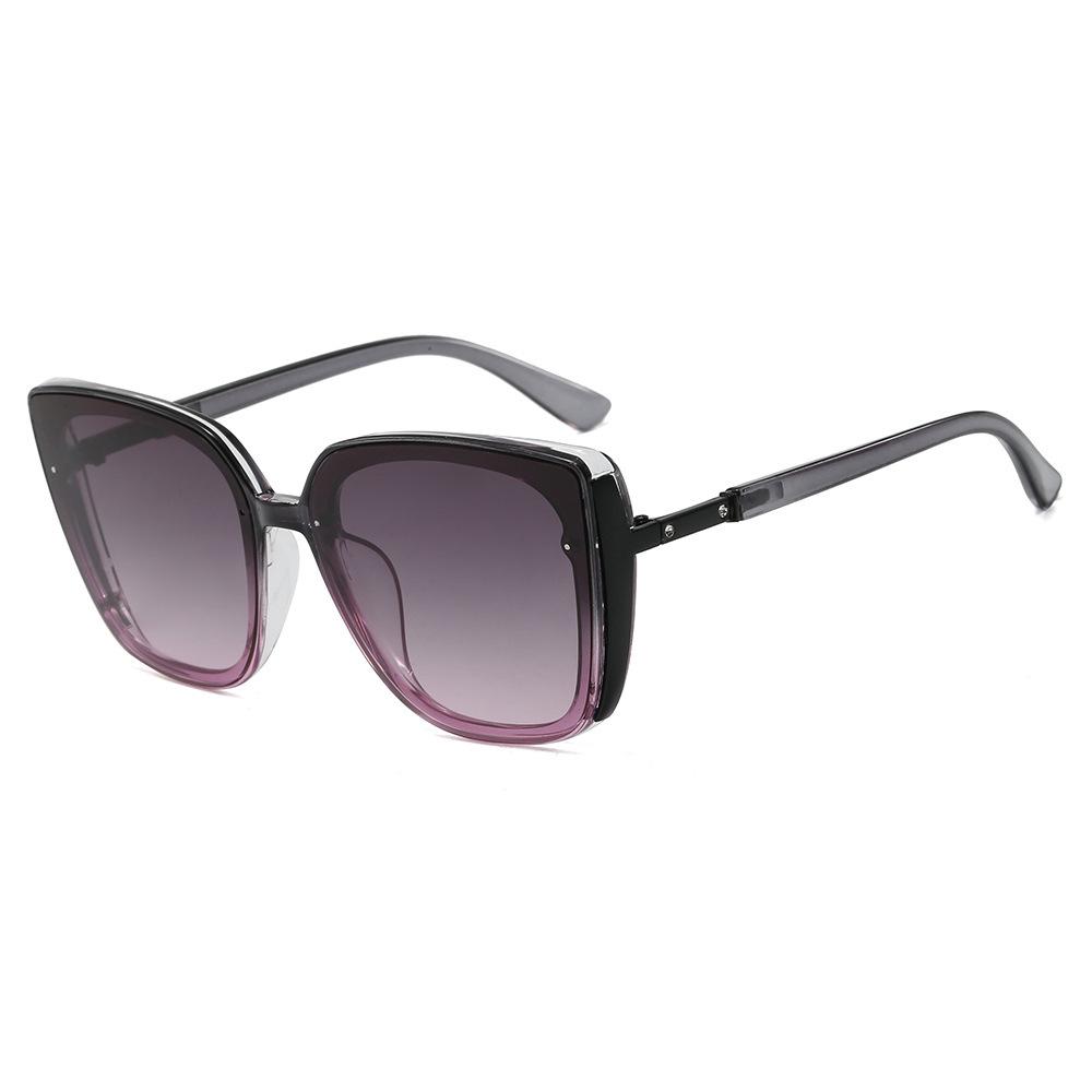 

Large Frame Cat-Eye Sunglasses: Fashionable, UV Protection for Beach & Driving