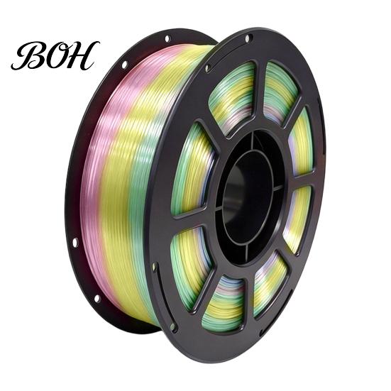 Candy Color PETG Filament Rainbow Gradient for 3D Printer, 1.75mm 1Kg Spool Roll Filament, Multicolor Most Printers