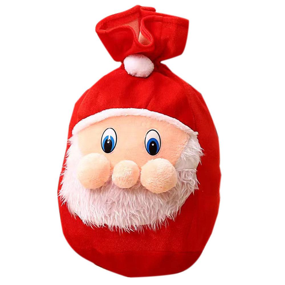 1pcs Velvet Santa Sack Velvet Reusable Christmas Bags Drawstring for Gifts Wrapping Large Xmas Bags for Presents