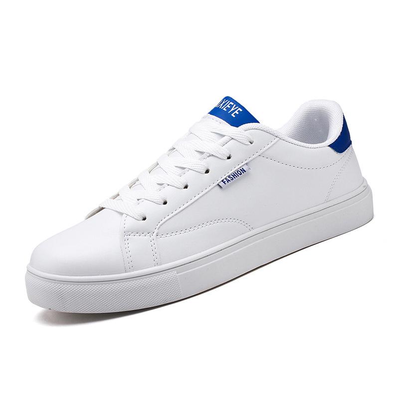 Autumn New Low-top Lazy One-pedal Leather White Shoes Men's Board Shoes Korean Version of Simple and Versatile Canvas Shoes