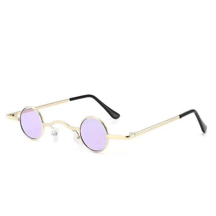 Retro Round Metal Frame Sunglasses: Chinese Style Taizi, Punk Hip Hop Ultra-Small, British Retro
