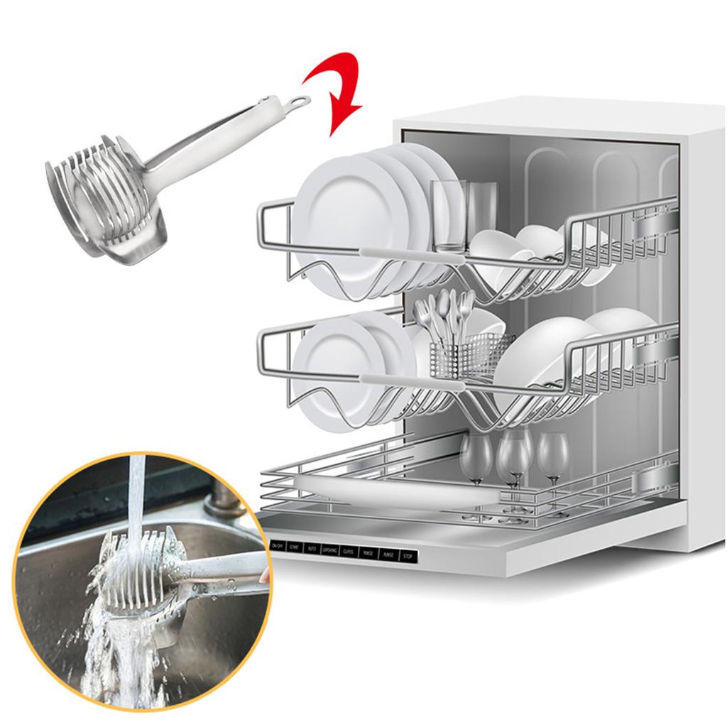 Ergonomic 304 Stainless Steel Lemon Cutter Slicing Tool Designed For Comfortable Grip And Accurate Slices Every Time