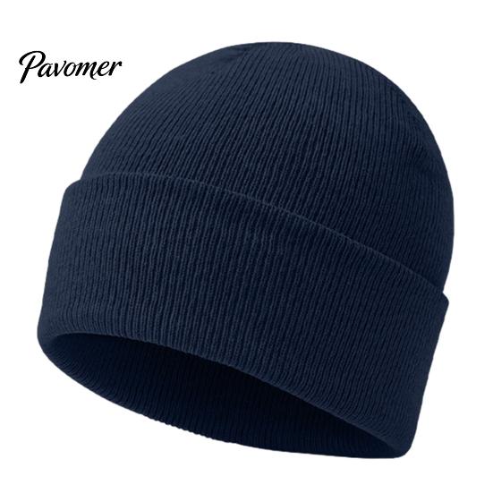 Windproof Knit Cap Knitted Winter Hat, Unisex Thick Thermal Skull Cap, Cozy Fashionable Daily Warm Hat for Men Women Outdoor Hiking Jogging