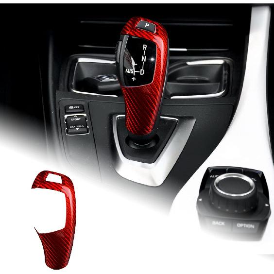 Carbon Fiber Car Gear Shift Knob Panel Frame Cover Interior Trim Stickers for BMW F20 F21 F22 F23 F30 F34 F35 F32 F33 F36 Accessories.