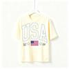 USA Est 1776 American Flag Vintage T Shirt Unisex Patriotic Casual Graphic Tee