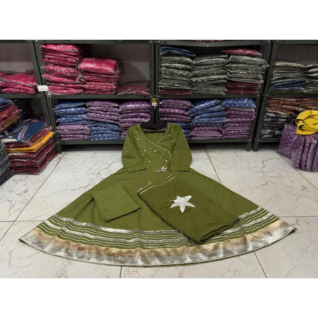Bollywood Pakistani Anarkali Kurti Pant Dupatta Set Indian Women's Top Kurta Set