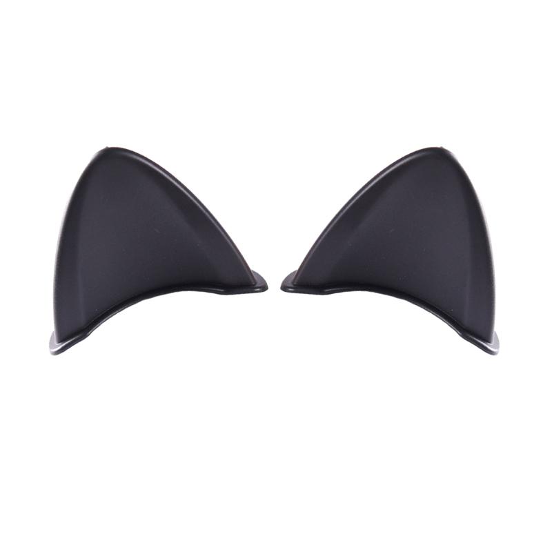 2pcs Universal Helmet Cat Ears Decoration Moto Electric Car Driving Styling Cute Cat Ears Stickers Decor Helmet Accessories