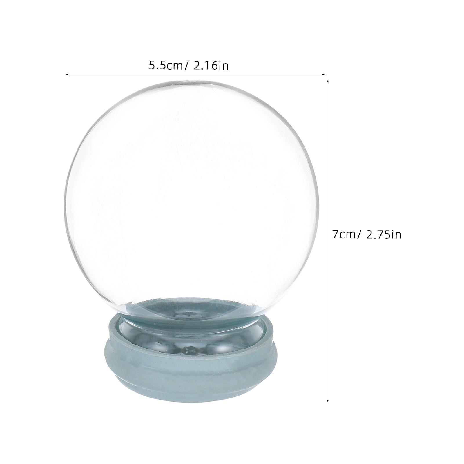 

Стеклянный Снежный Шар Прозрачный Пустой Купол с Основанием DIY Поделка Украшение Постройте Свой Собственный Снежный Дом Офис Праздник 7X5.5X5.5CM