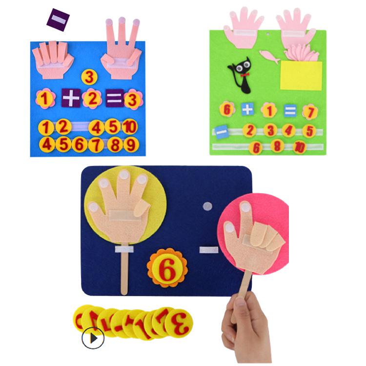 Felt Facial Expression Stickers for Kids - Non-woven Fabric Teaching Aids for Kindergarten