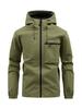 2025 Autumn Men's Hooded Windbreaker: Fashionable Casual Outdoor Sports Jacket