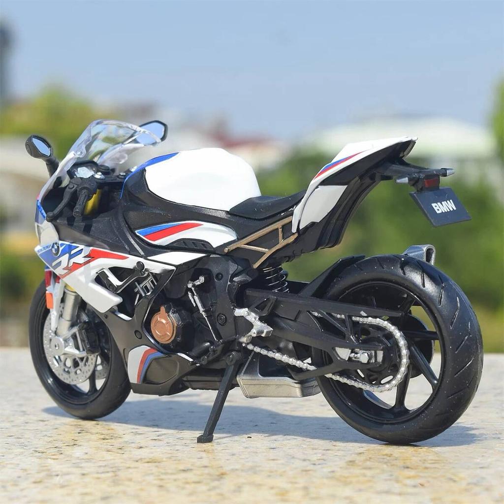 MotoGP BMW S1000RR Simulazione Moto da Corsa Squisito Diecast & Veicolo Giocattolo RMZ city 1:Modello da collezione in lega 12