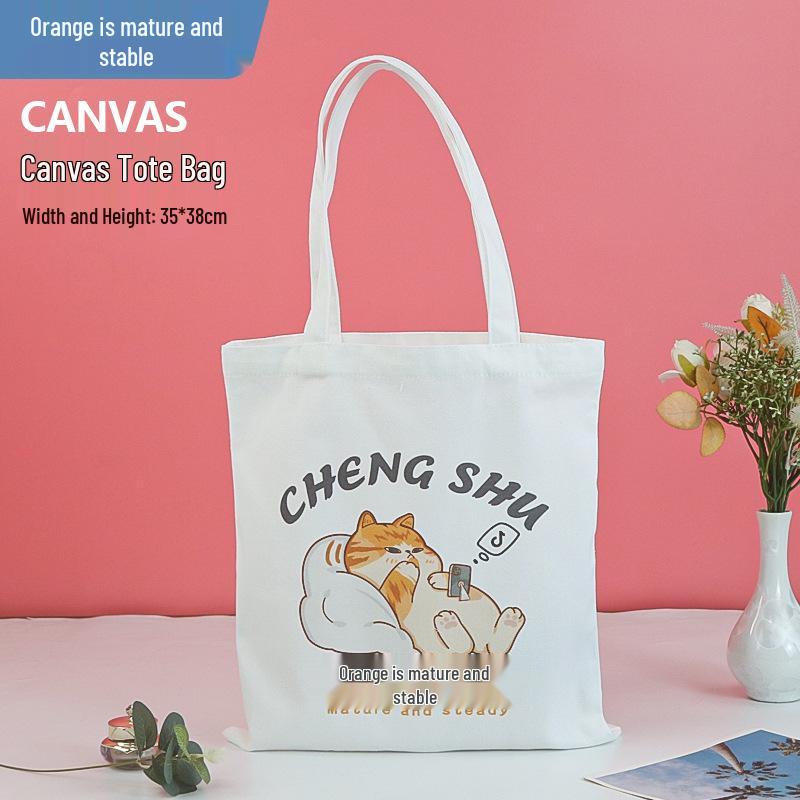 Custom Wear-Resistant Graduation Souvenir Canvas Tote Bag with Ribbon