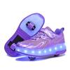 27-40 Kids's Lighting Sneakers Rubbing Shoes Boys's Shoes Solid Milky Patch Can Charging Lantern Shoes Glowing Sneakers with Charging