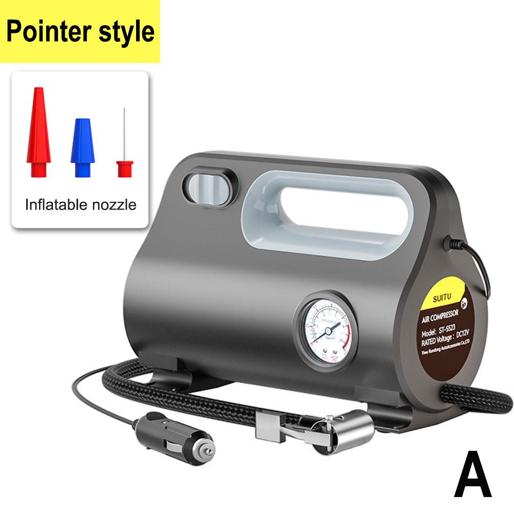 Compressore elettrico per pneumatici per auto, gonfiatore per pneumatici, pompa per aria digitale a LED, mini compressore portatile da 12 V per auto, moto, bicicletta