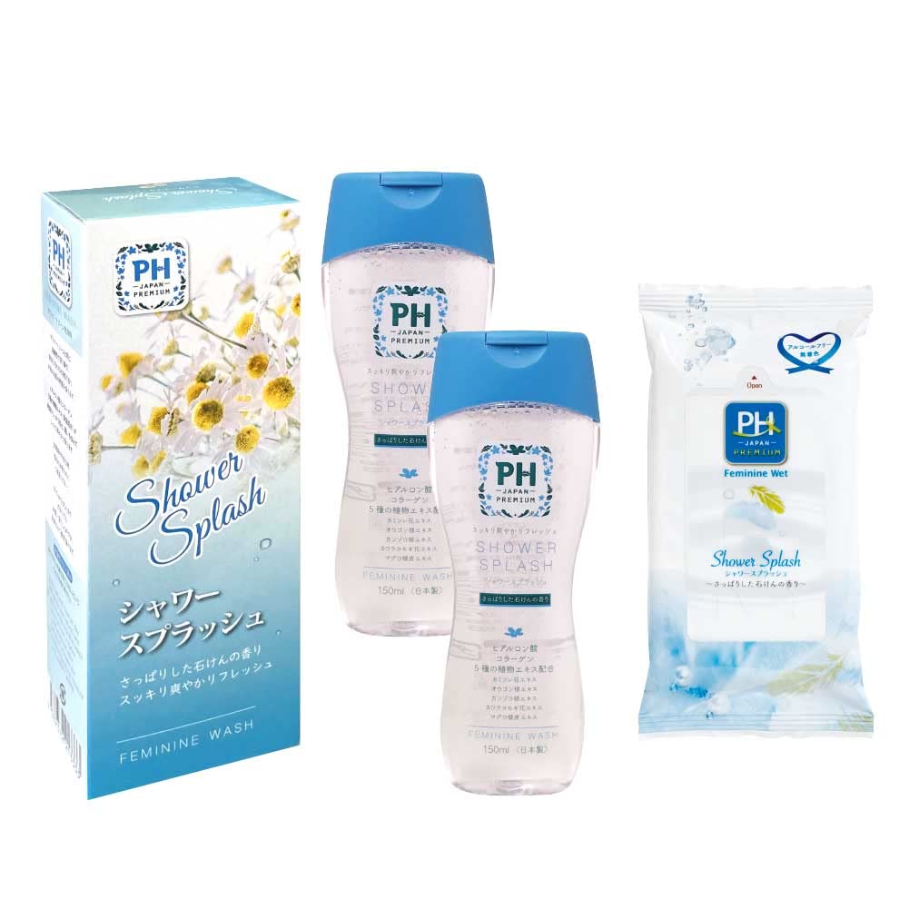 

Feminine Wash Soap for Delicate Areas Shower PH-JAPAN-PREMIUM (3-Pack, Splash)