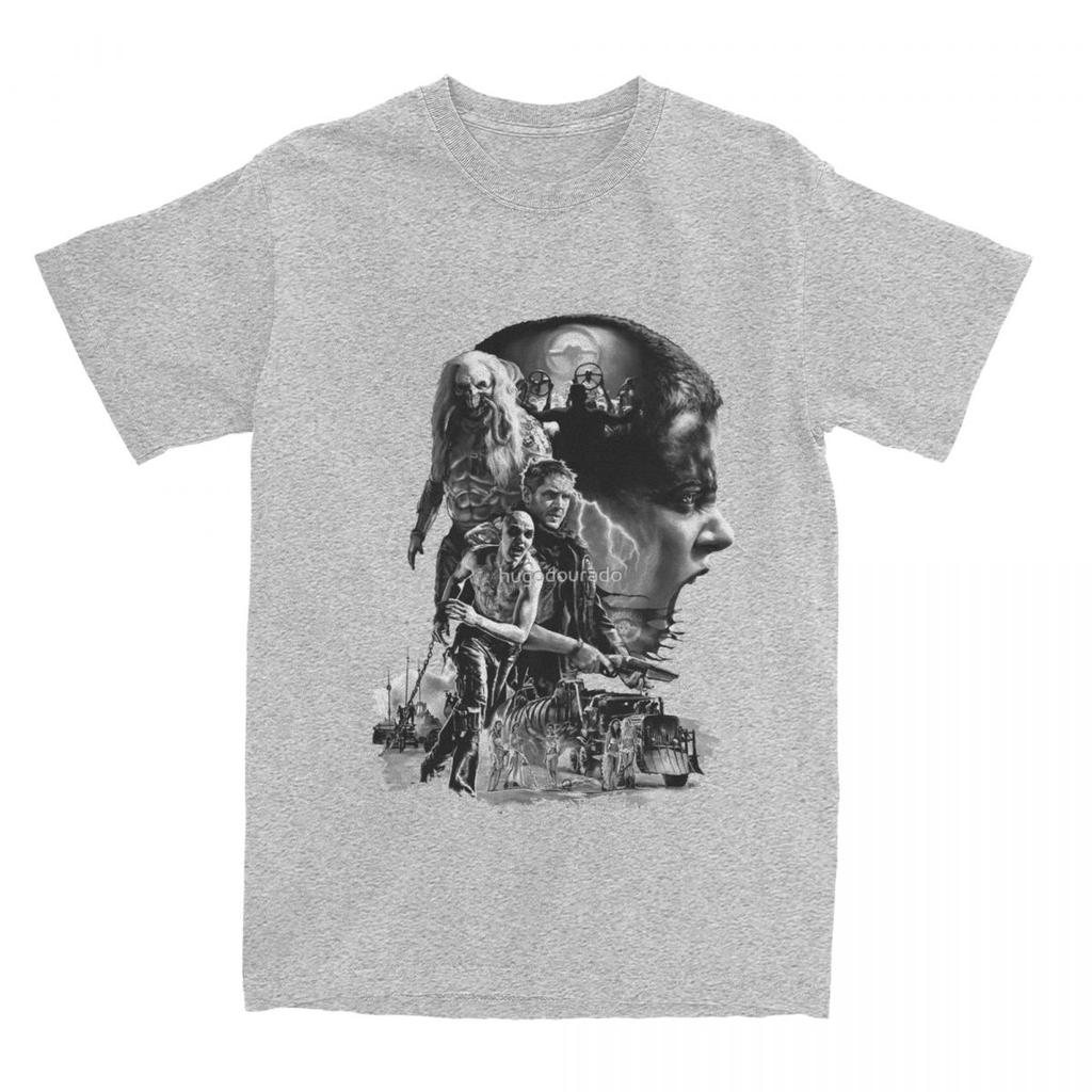 SIFURIO Maglietta Mad Max Fury Road Film Harajuku Magliette Manica Corta Top Vintage Estate Cotone Girocollo Top Oversize Magliette