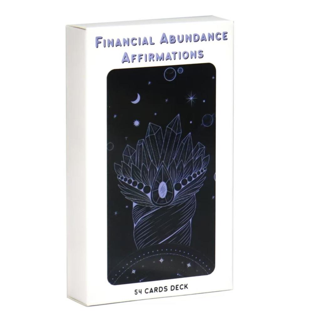 Financial Abundance Affirmation Cards Affirmation Deck To Manifest Financial Freedom & Attract Money 54 Pcs Cards 10.3*6cm