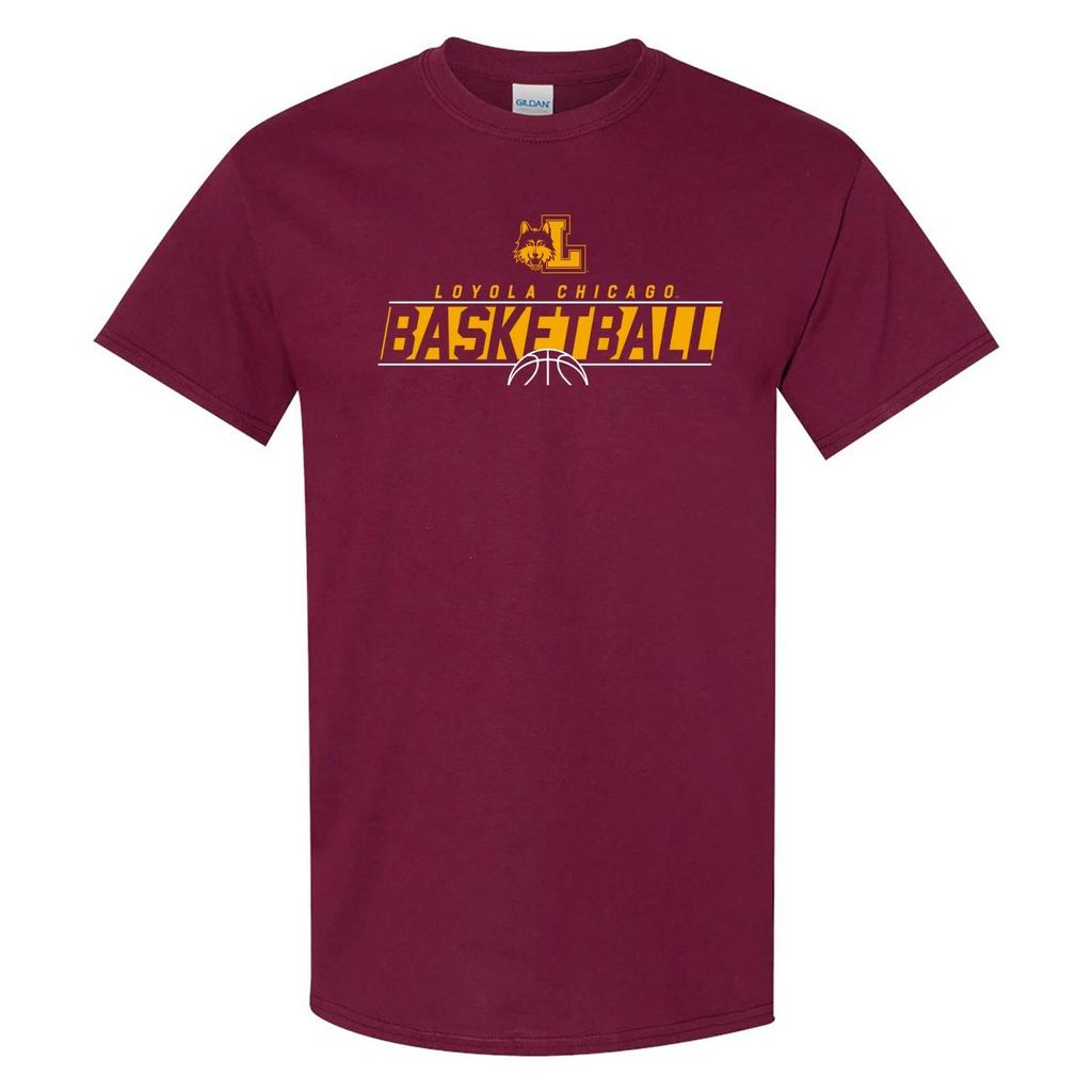 Loyola Chicago Ramblers Basketball Charge Short Sleeve T-Shirt - Maroon