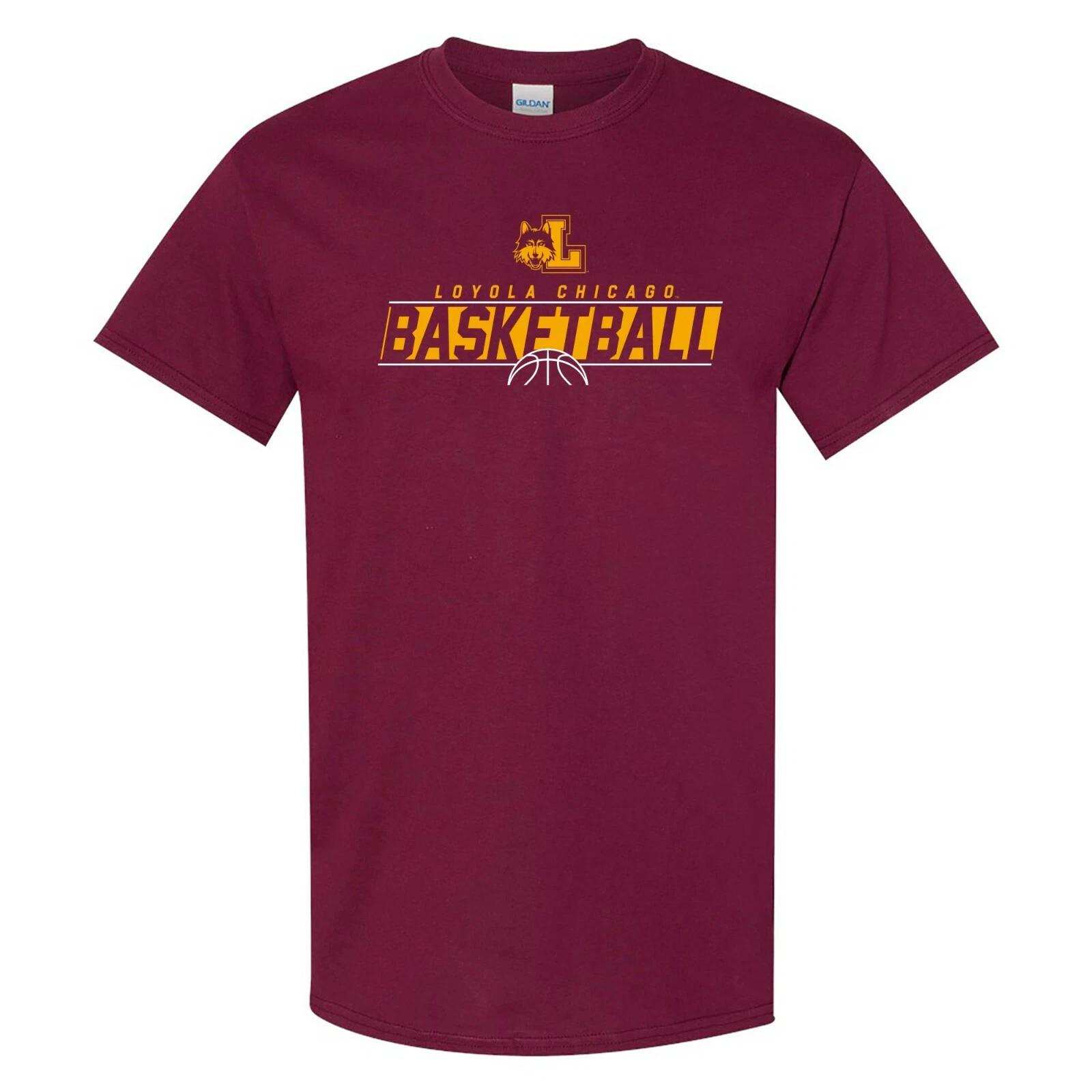 Loyola Chicago Ramblers Basketball Charge Short Sleeve T-Shirt - Maroon 3XL