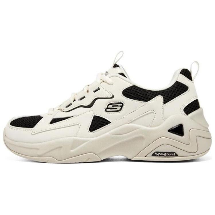 (WMNS) Skechers D LITES Hyper Burst Cream Black Women s 896178-NTBK EU 36
