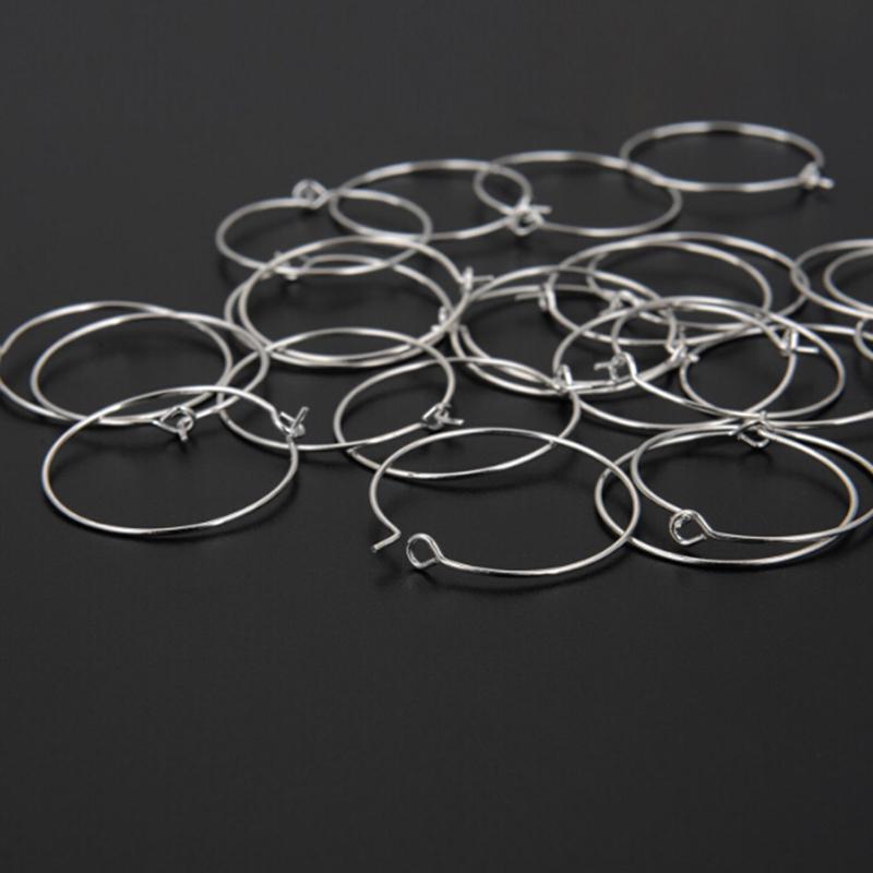 100 bucăți argint placat cu aur pahar de vin inele farmec Cercei Cercei petrecere de nuntă