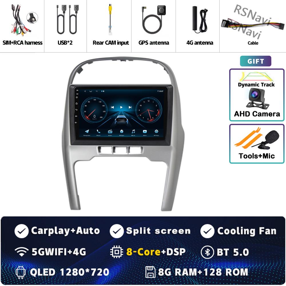 Android 14 Carplay Auto For Chery Tiggo 3 2009-2013 Car Radio DSP 4GWIFI GPS Navigation Player Multimedia Srereo Video 360Camera