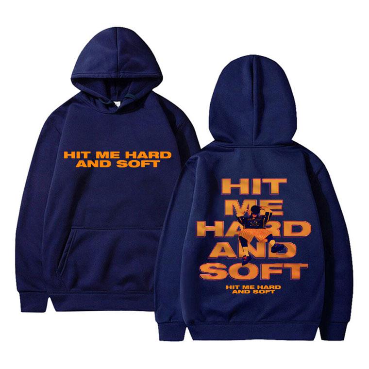 Hit Me Hard and Soft Tour 2024 Mikina s oboustranným potiskem Pánská Dámská Hip Hopová Móda Pulovr Pánská Ležérní Oversized Streetwear