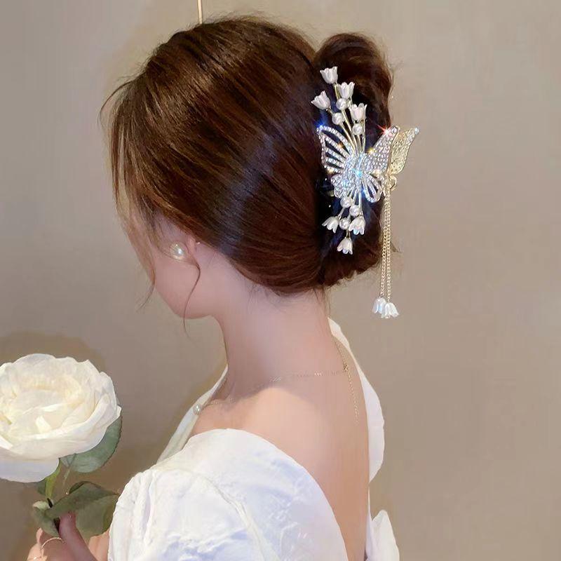 Liljekonvalj Veteax Hårnål: Damers Ny Kinesisk Stil Tofs Klämma för Eleganta Uppsättningar.