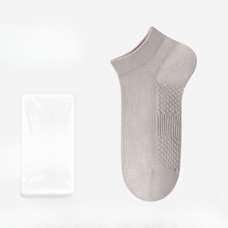 

Мужские весенне-летние ультратонкие дышащие сетчатые антибактериальные носки с массажной подошвой, нескользящие, влагоотводящие, короткие хлопковые носки 1 pair