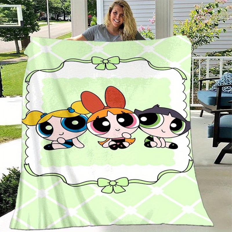 1pcPowerpuff Blanket - Soft and Comfortable for All Seasons - Perfect G