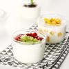 Glass Serving Bowls Round Shaped Dessert Tray DIY Pudding Cup  Kitchen