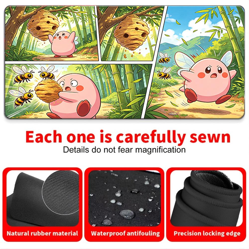 Cute Snorlax Singing Gaming Mouse Pad with NonSlip Rubber Base 30x80x0.2cm
