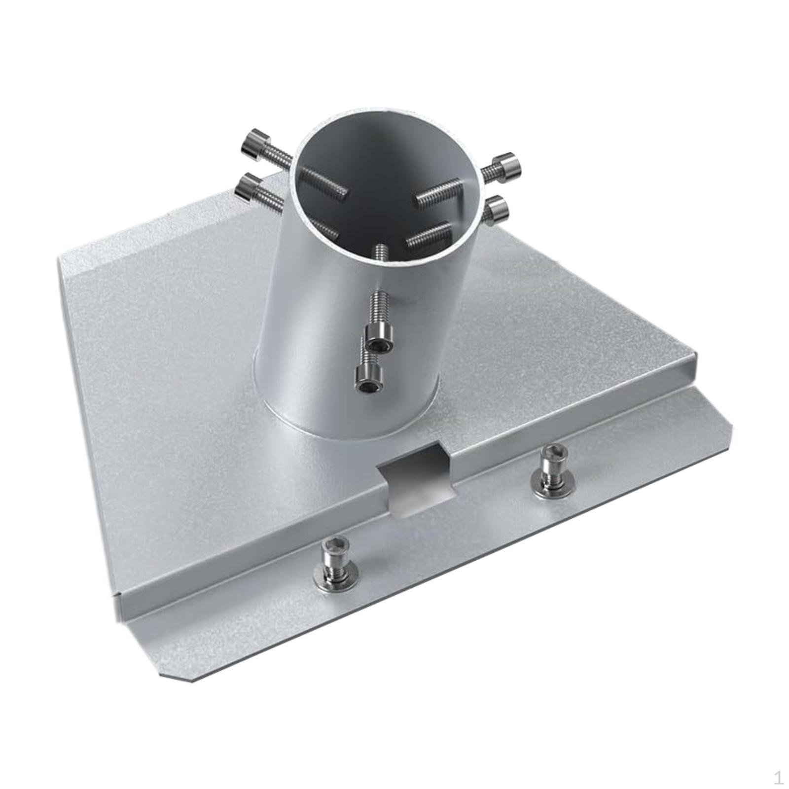 

TV Dish Mounts Reception Bracket Sturdy Rust Resistant 20° Tilt Roof Mounting Pole Connector for срібний