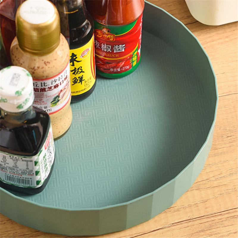 Multifunctional  Shelf 360 Rotation Turntable Storage Holder Jars Organizer Kitchen Bathroom Tool