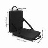 Durable With Zippered Pocket Folding Chair Cushion With Handle Black Adjustable Floor Chair Foldable Chair Cushion Camping Trips