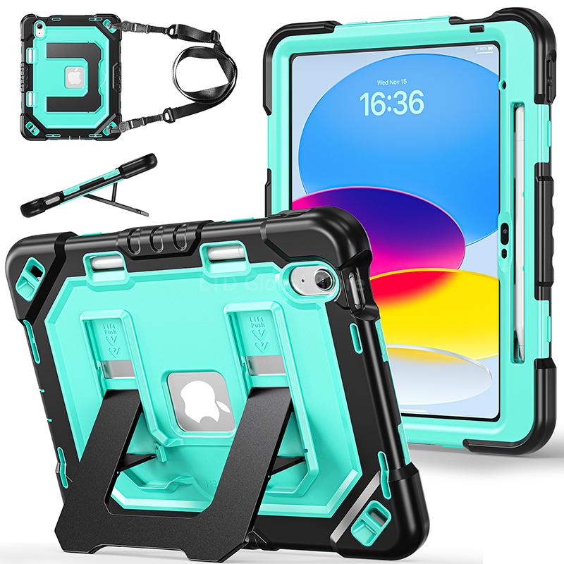 Beschermhoes Voor iPad 11e A16 10e Generatie 10.9 11 inch Tablethoes Standaard Houder Schouderband iPad Hoes