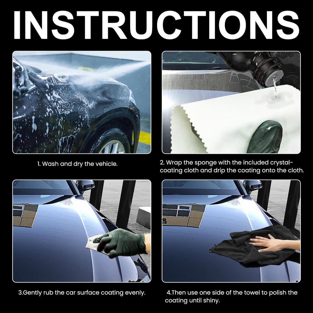 RAYHONG Automotive Graphene Ceramic Coating Ultra-flowing Water Crystallization Coating Glaze Sealer Car Paint Maintenance