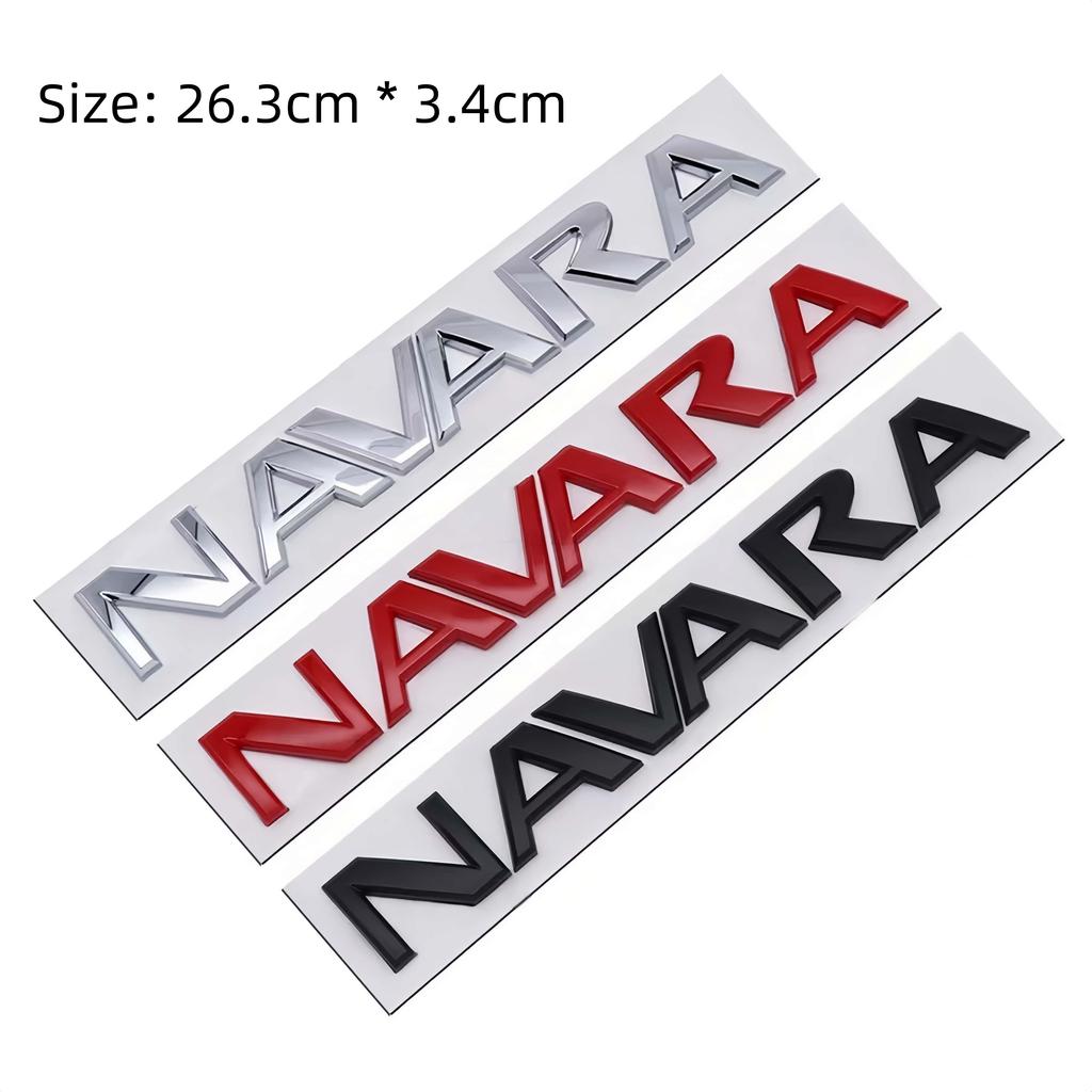 1PC 3D ABS NAVARA Logo Badge Sticker Rear Trunk Emblem Decal High-Quality Automotive Styling Accessories