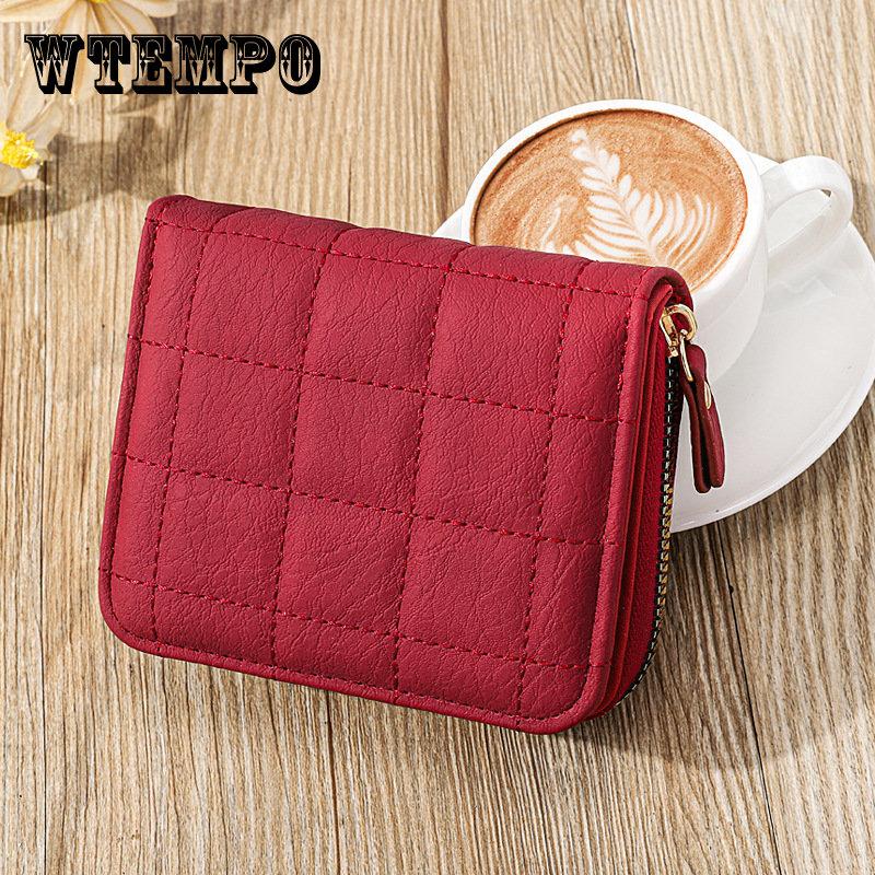 

Женский маленький ароматный кошелек на молнии на молнии, кожаный кошелек с вышивкой, женская короткая мини-сумка для денег, сумка для карт