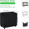 Multi-size Optional Black Silver Outdoor Patio Dustproof Sun Protection Durable Black Fabric Keyboard Outdoor Cart Dustproof Table Cover