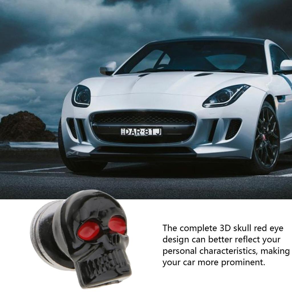 Skull License Plate Screws, Motorcycle, Electric Vehicle, Customized Modification, Universal License Plate Holder, Skull