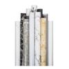 1 Roll Self-Adhesive Window Sill Stickers - White & Gray Marble Pattern Vinyl Contemporary Glossy Finish, Easy Peel & Stick Installation for Surfaces
