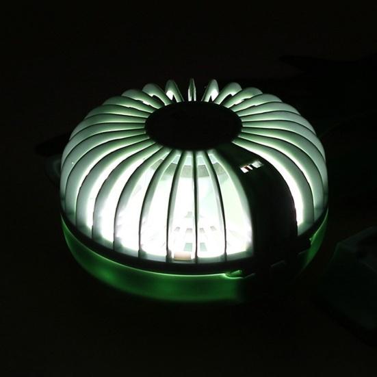 Cute Cat Portable Mini Pocket Fan Rechargeable LED Fill Light with Makeup Mirror