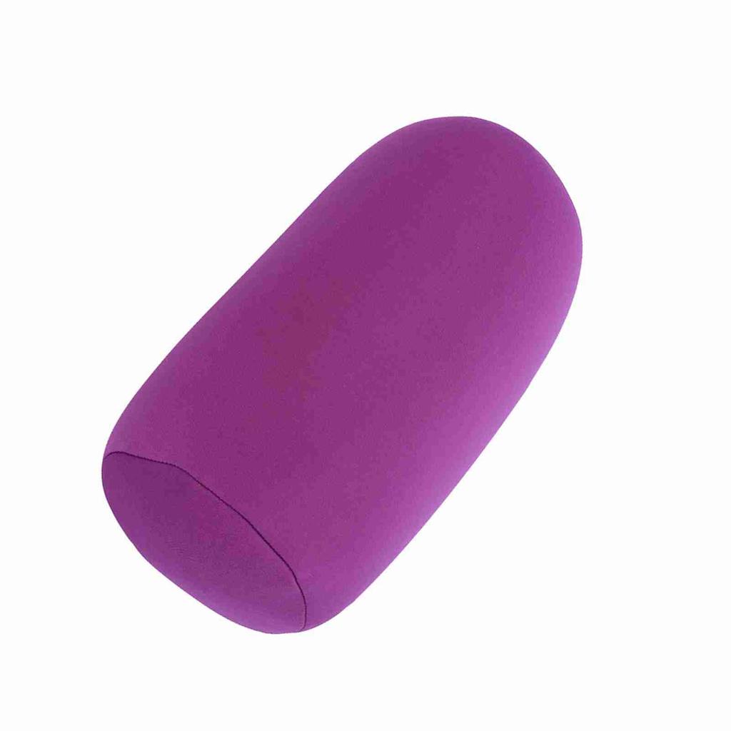 Micro Mini Microbead Back Cushion Roll Throw Pillow Travel Home Sleeping Comfortable Purple
