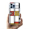 TOPLBPCS Mondrian Grid Cases Phone Case For Iphone 17E 16E 17 Air 16 Pro Max 15 Pro 14 Plus 11 13 12 Mini Cover Cases Compatible