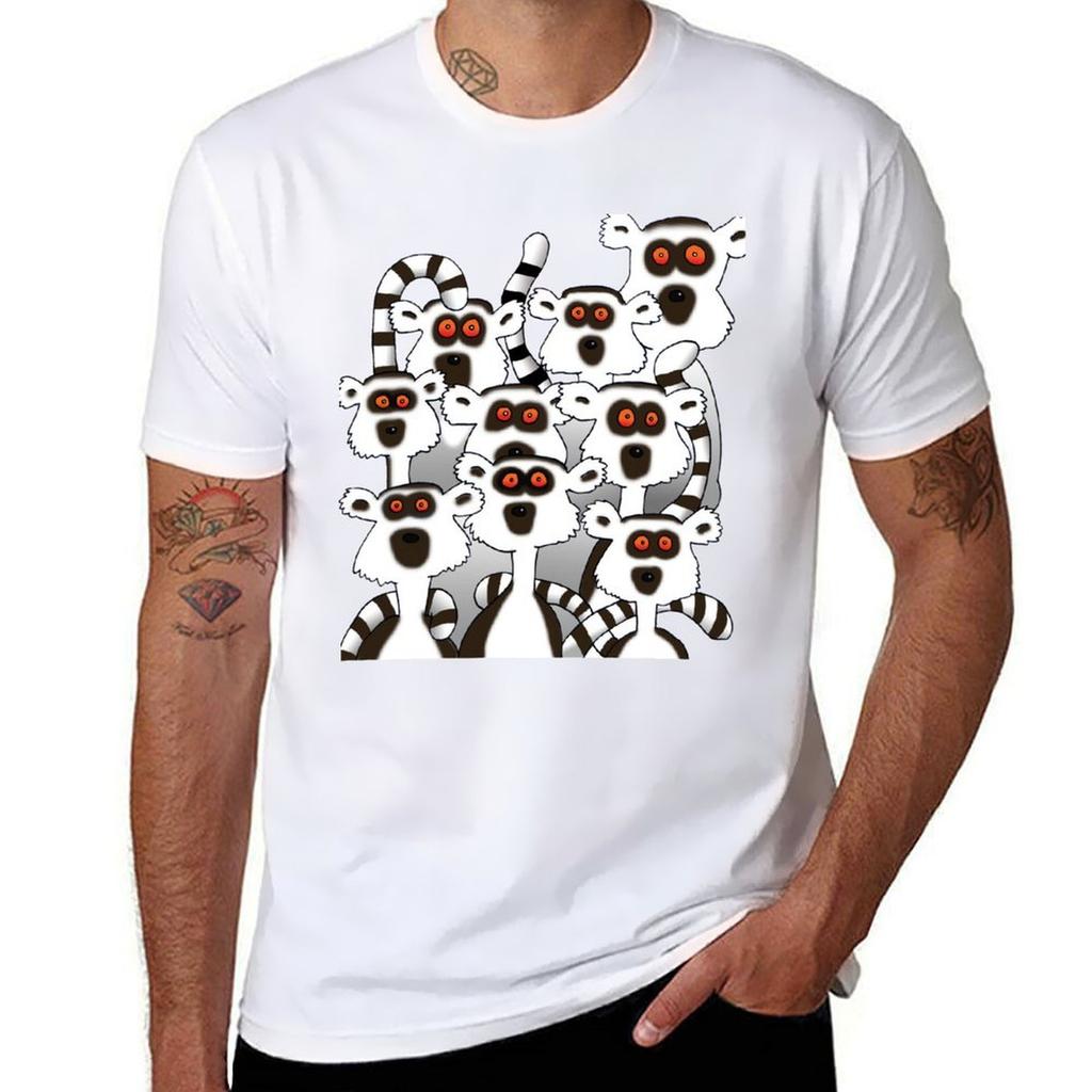 Lemuren T-Shirt Work Outdoor T-Shirt für Männer