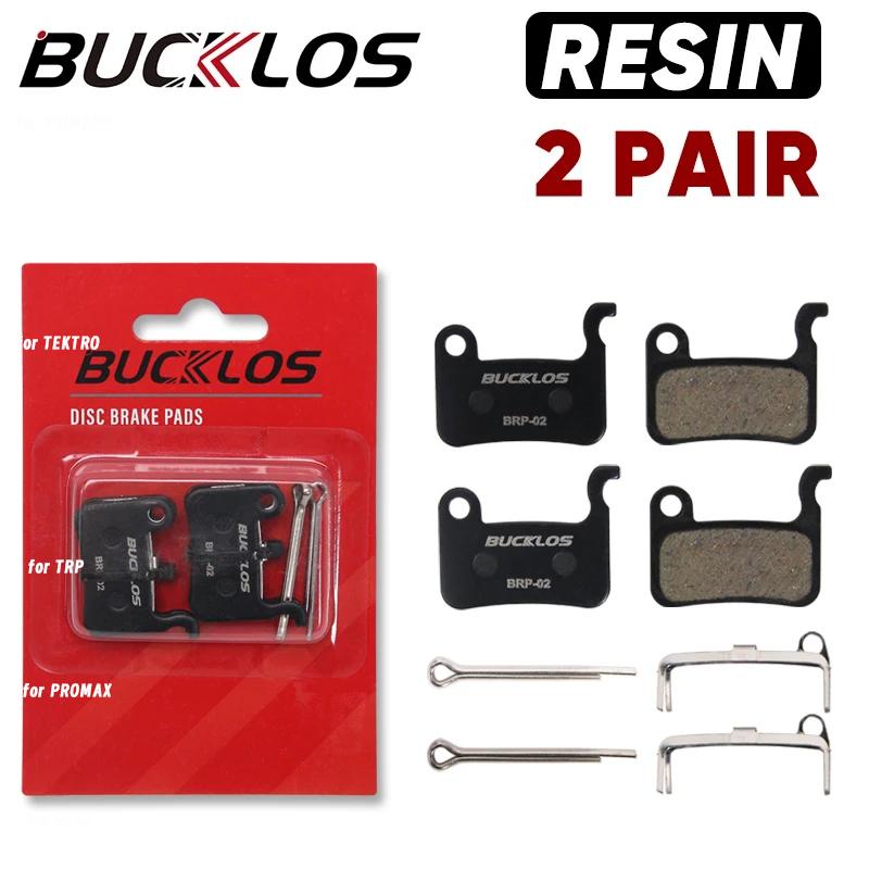

BUCKLOS Resin Bike Disc Brake Pads 2/4PC B01S Bicycle Disk Pads for M9000 M9020 M9120 M8020 MTB Road Bike Hydraulic Discs Pad 2PC-for Shimano M06