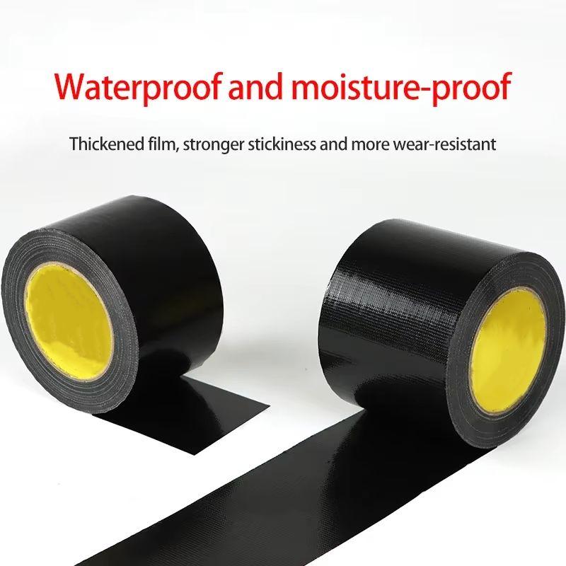 Black Super Adhesive Fabric Duct Tape Electric Bicycle Seat Repair Tarpaulin Repair Black Cloth-based Adhesive Tape Packing Tape