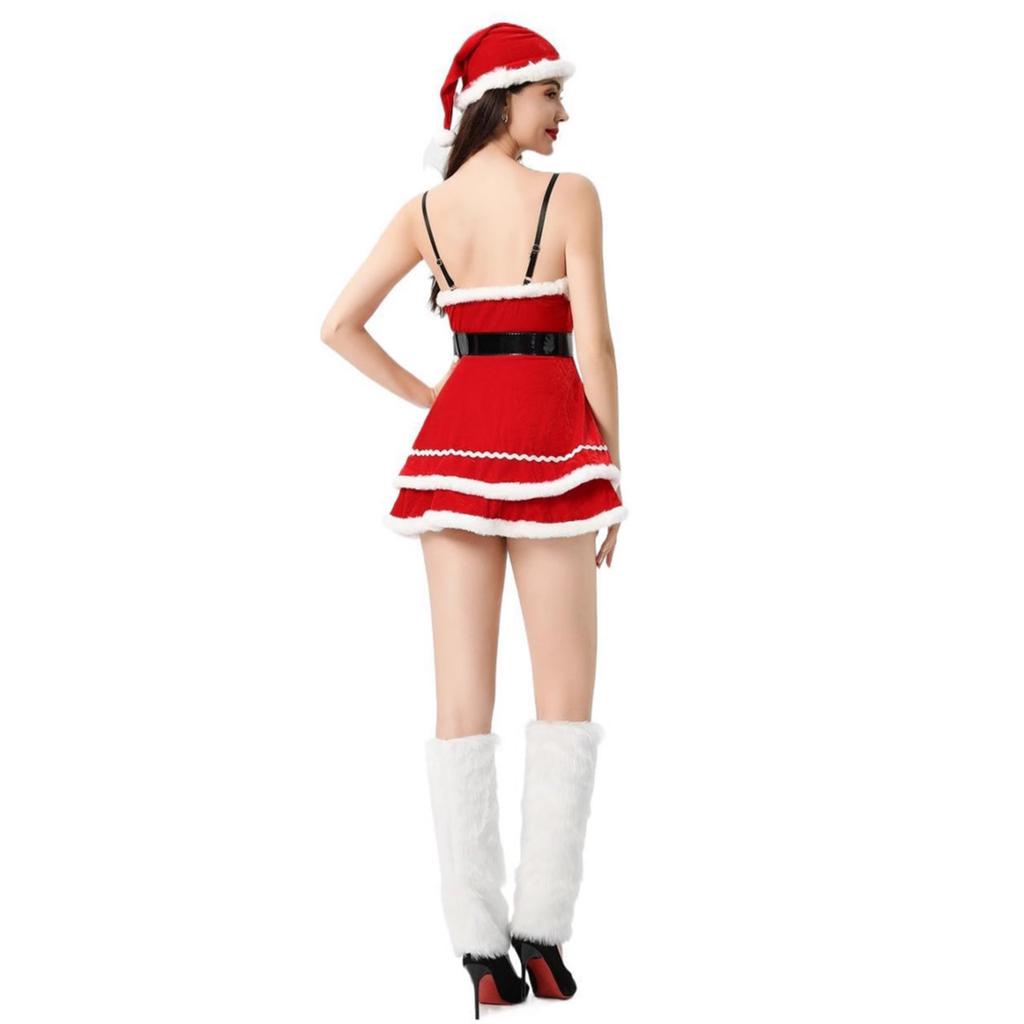 2026Christmas costumes, European and American women's fashion, sexy and alluring outfits, Santa Claus costumes, Christmas attire Lolita Dress