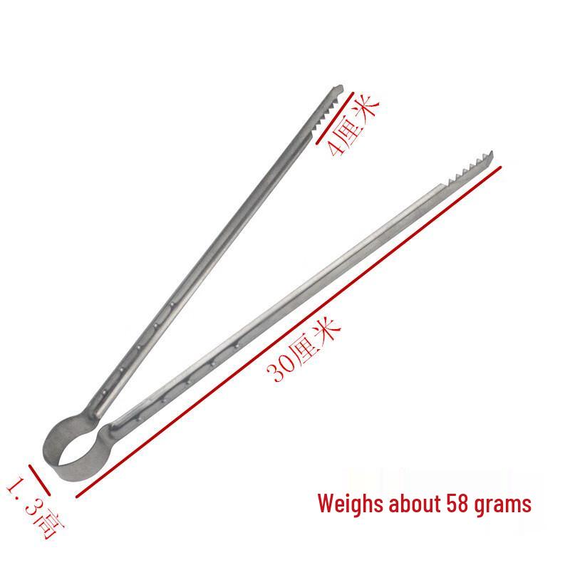 Extra Long BBQ Food Tongs (10-Piece Set)